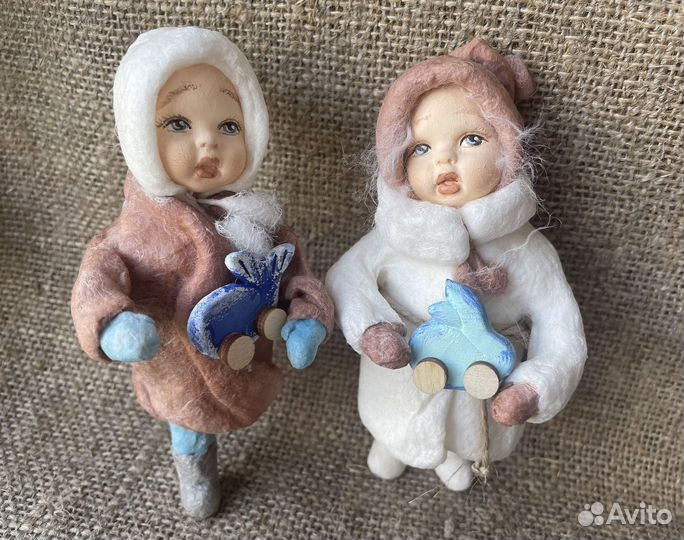 Ватная игрушка на елку,набор для создания