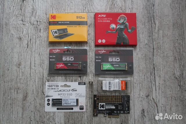 SSD M.2 NVMe 256/500/512Gb