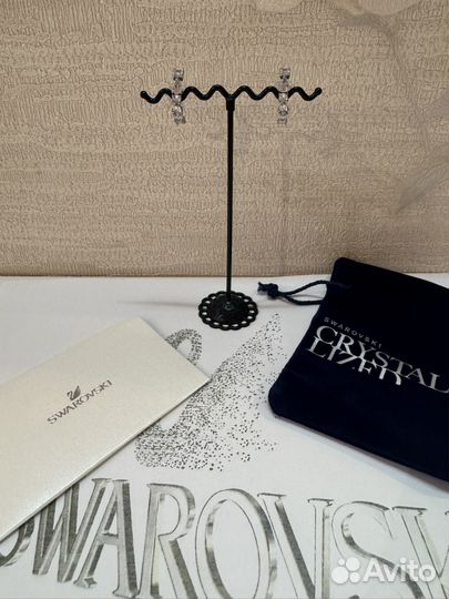 Серьги-каффы Swarovski Tennis