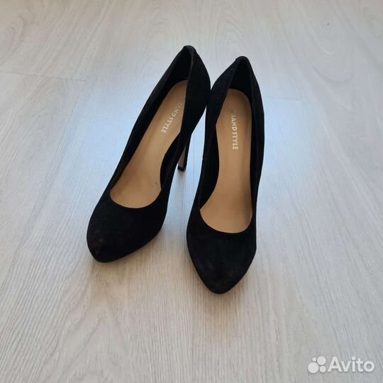 Туфли натуральная замша 39