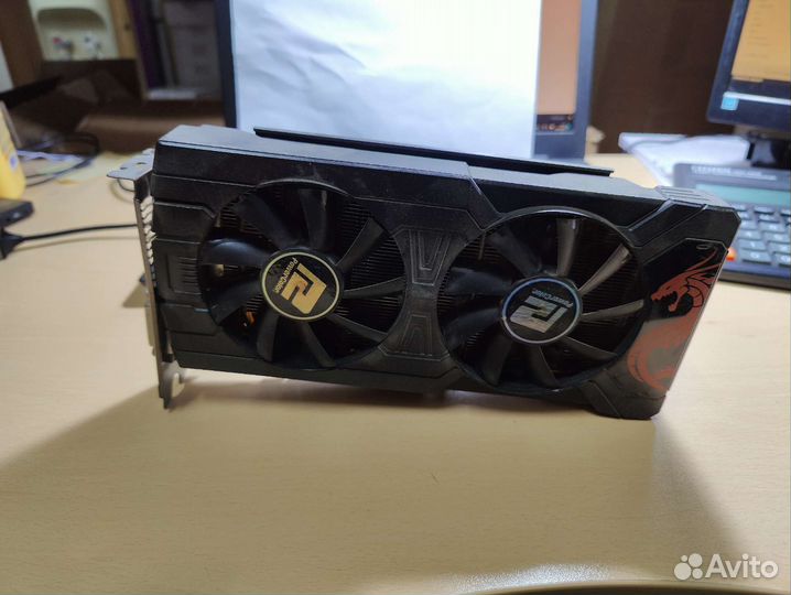 Видеокарта PowerColor red dragon RX570 4gb OC
