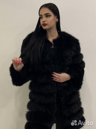 Шуба натуральная песец