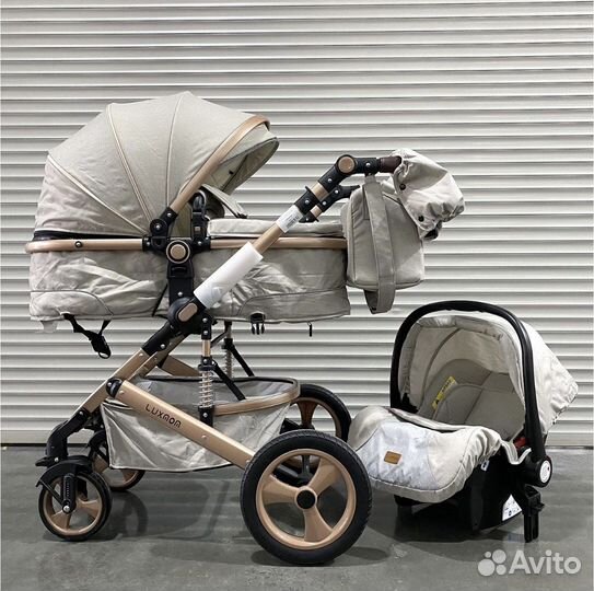 Детская коляска новая 3в1, с сумкой