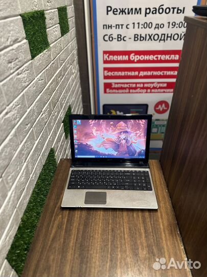 Серебряный Acer core i5 \ 8gb \ SSD\ Nvidia\игры