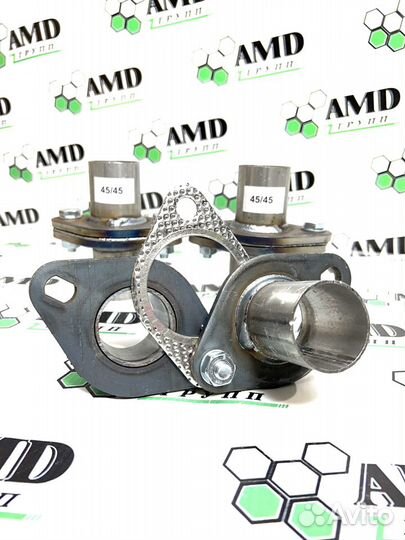 Фланец выхлопной системы 45-45 ремкомплект глушите