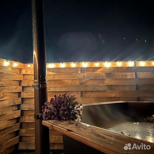 Баня с чаном в тихом месте