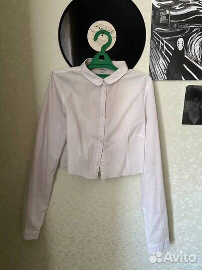 Укороченая рубашка для девочек y2k