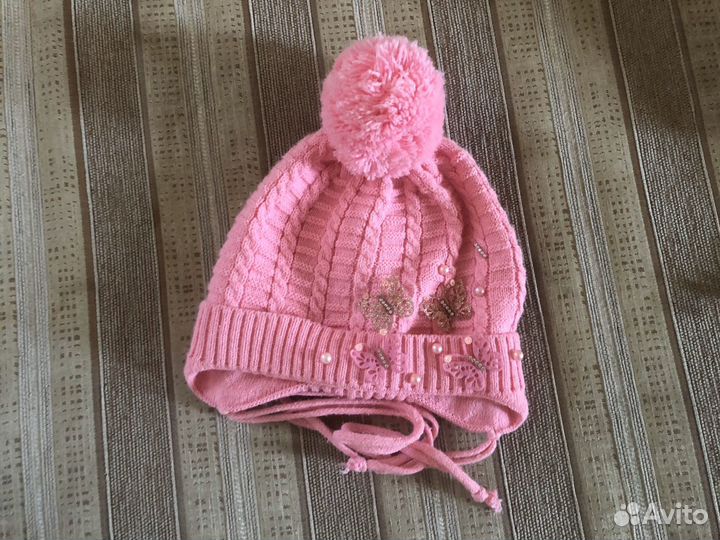 Шапка на девочку демисезонная весна/осень