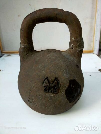 Гиря чугунная 16 кг, СССР