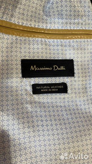 Кожаная куртка massimo dutti