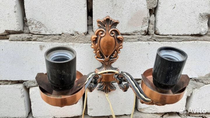 Настенный светильник бра СССР рабочий