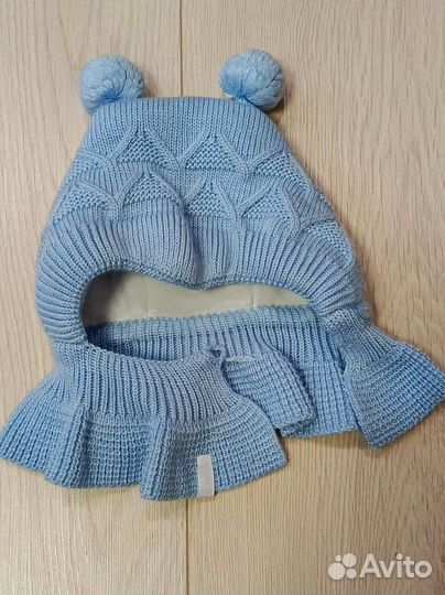 Шапочка для новорожденного зима