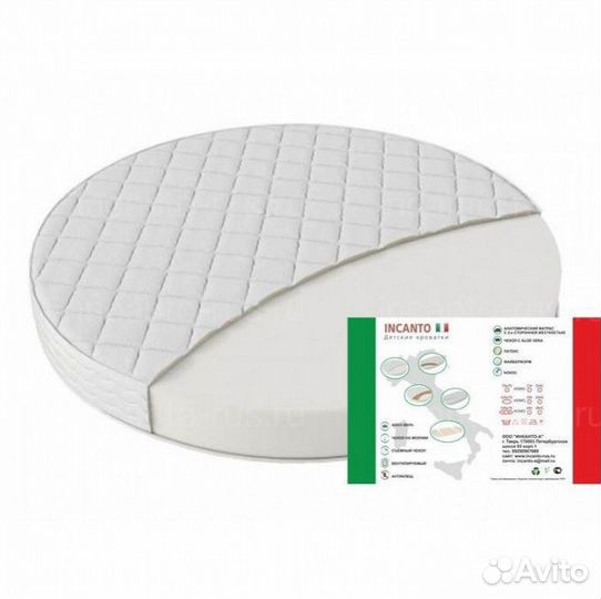 Матрас в кроватку Incanto uomo CH 75х75 (круг, хол