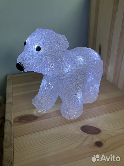 Детский светильник ночник медвежонок