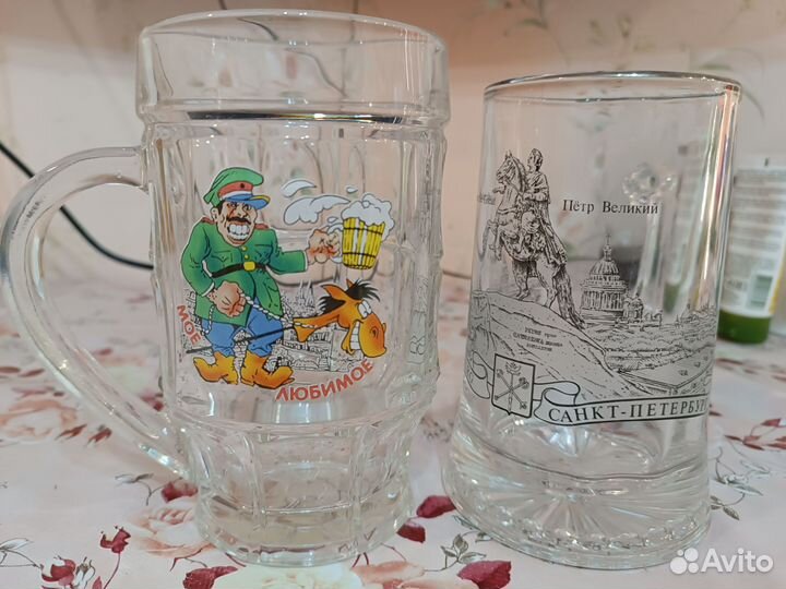 Кружка пивная с ручкой 2 шт