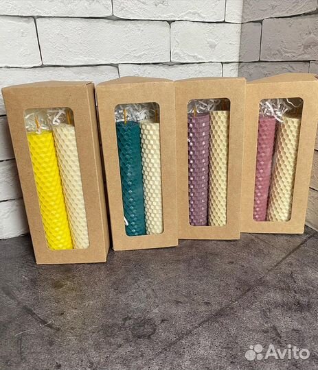 Свечи из медовой вощины