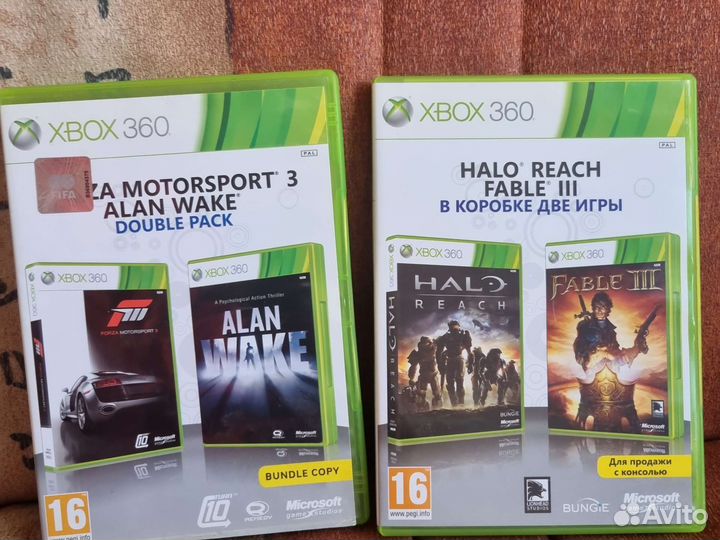 Xbox 360 halo reach / fable 3 / alan wake