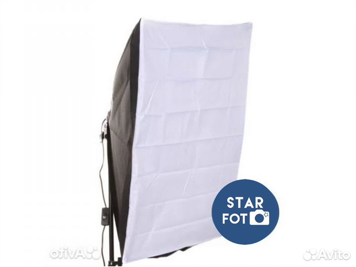 Софтбокс быстрораскладной 50х70см на одну лампу