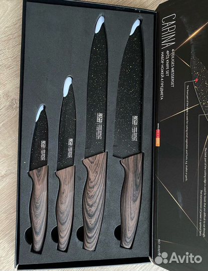Набор кухонных ножей новый