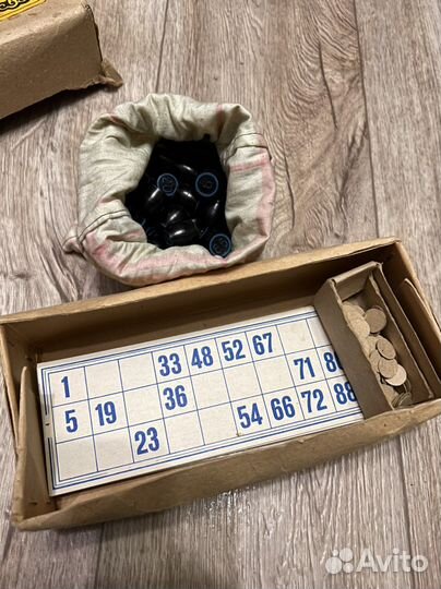 Винтажный набор лото, СССР