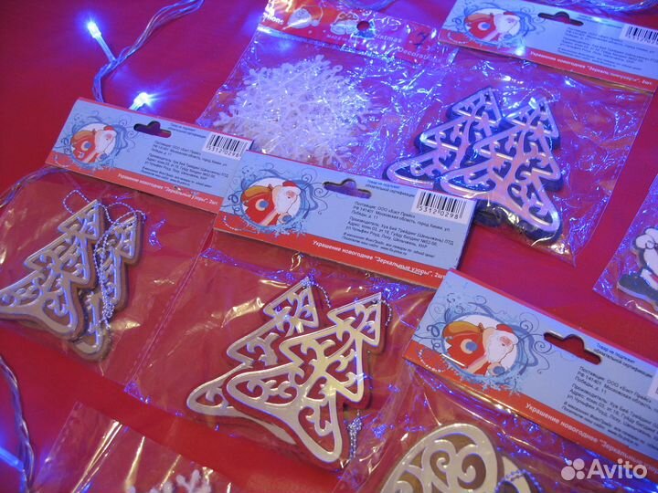 Новогодние игрушки снежинки сувениры Цена за всё