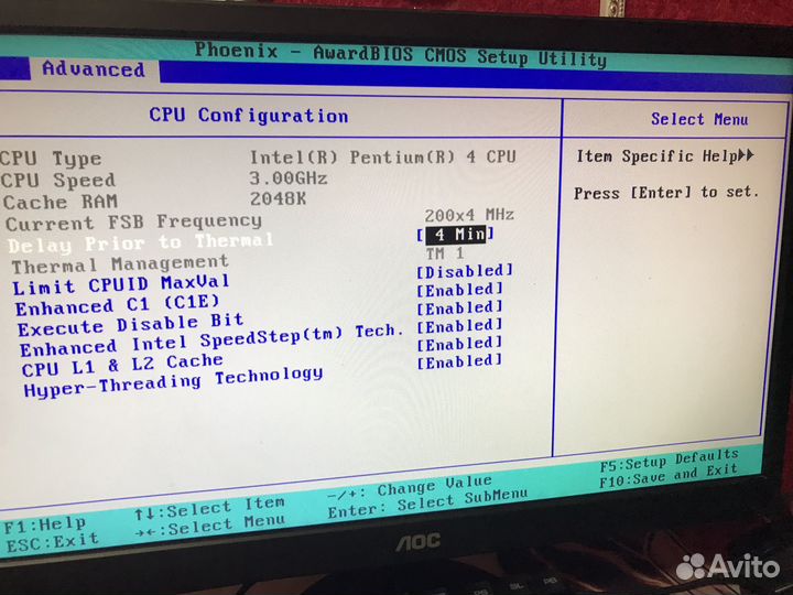 Материнская плата с процессором