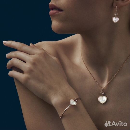 Chopard happy hearts серьги оригинал