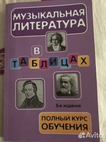 Учебники и рабочие тетради по музлитературе