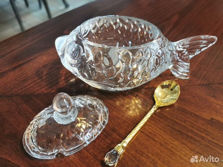 Икорница с ложкой «Рыбка»