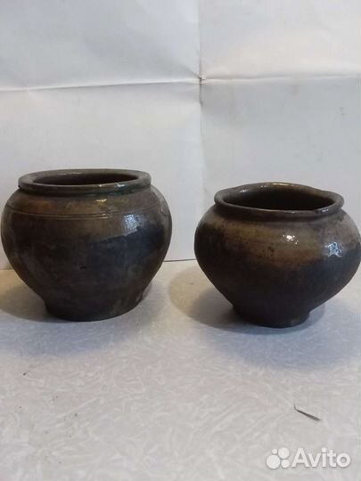 Крынка глиняная старинная