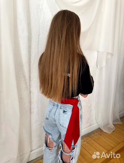 Ремень женский, узкий шарф - галстук