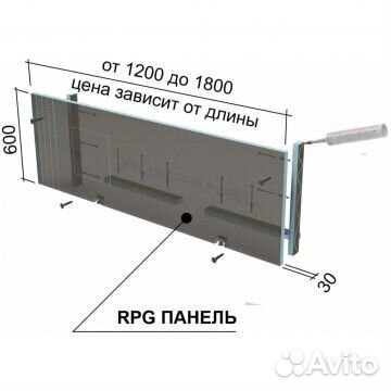 Экран под ванну Руспанель рпг (Ruspanel RPG) 1800х