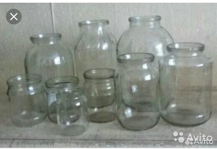 Банки стеклянные разные