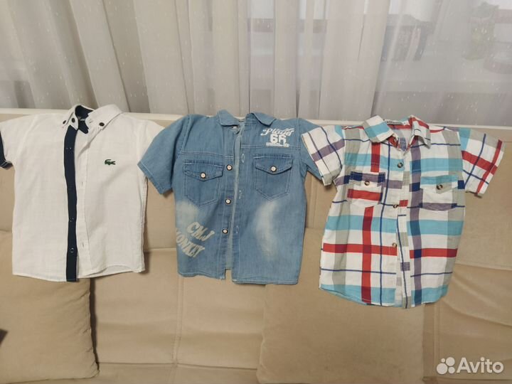 Рубашки на мальчика 3-4 года