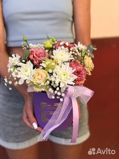 Цветы подарок сюрприз