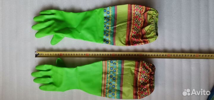 Торг. Длинные перчатки для уборки на кухне, ванной