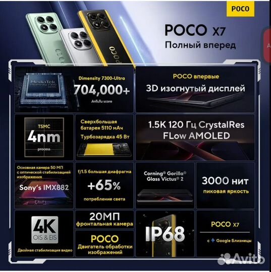 Xiaomi Poco X7, 8/256 ГБ