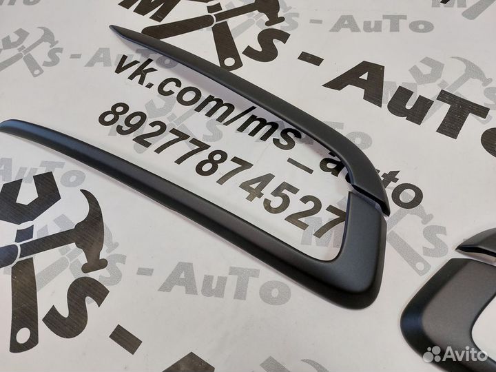 Накладки на молдинги (антихром) Лада Гранта FL