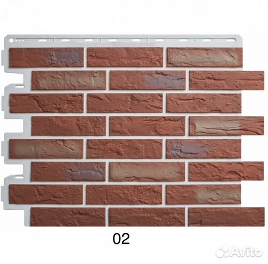 Фасадные панели альта профиль кирпич рижский