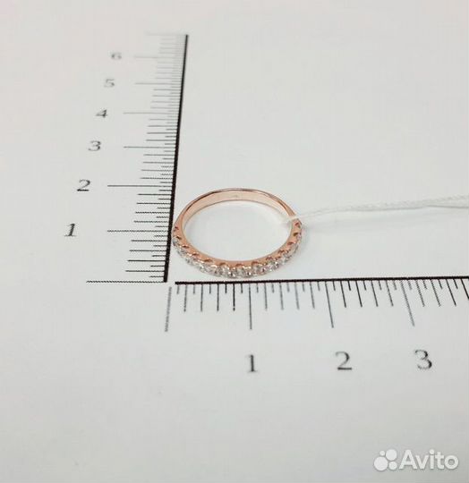 Золотое кольцо с фианитом 15р