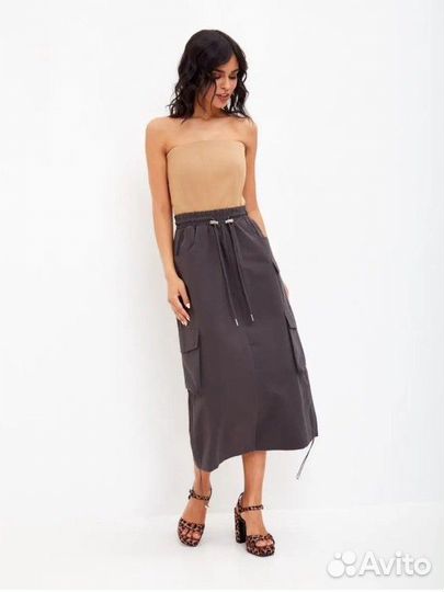 Юбка карго, миди