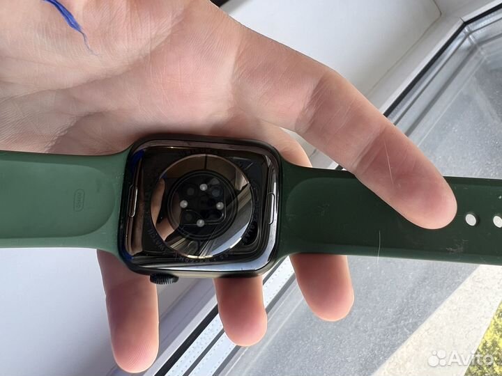 Часы apple watch 7 45 mm green