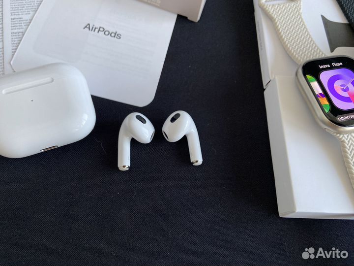 AirPods 3 + Apple watch 10 mini 40мм (Комплект)