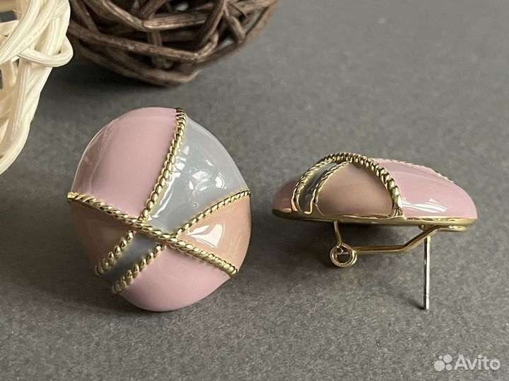 Крупные эффектные серьги