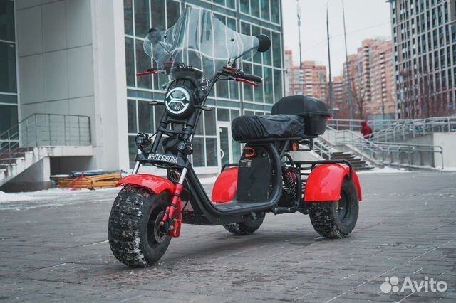 Электротрицикл White Siberia PRO Trike 3000W Black