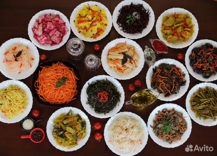 Корейские салаты и соленья