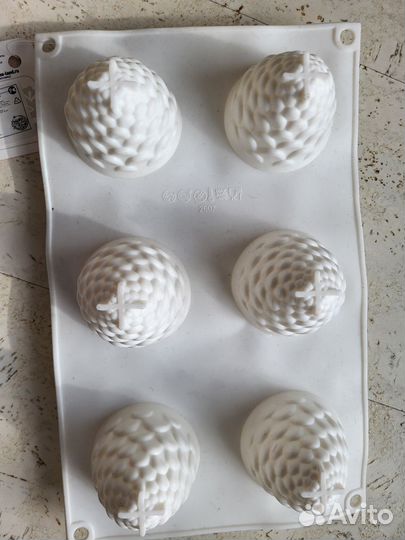 Формочки силиконовые. Сердце, шишка