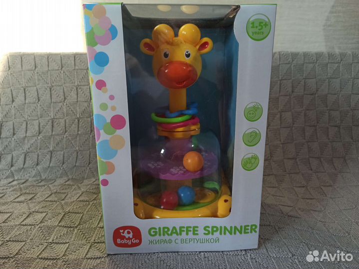 Жираф baby go, тактилки, сортер
