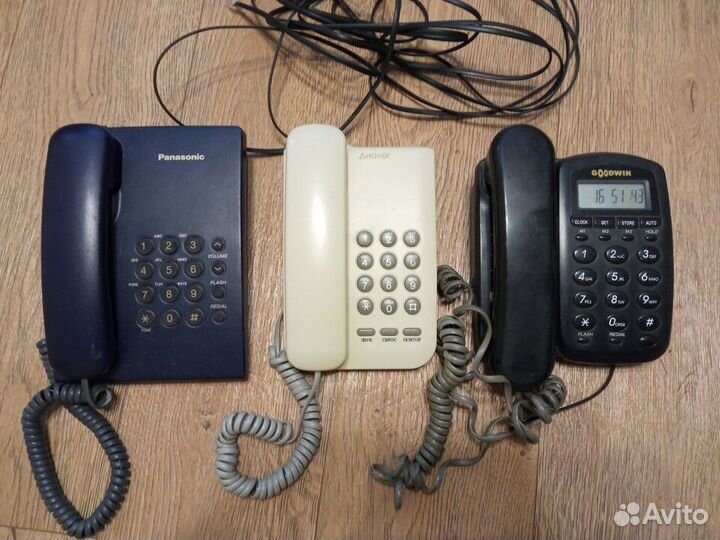 Кнопочный стационарный телефон рабочий