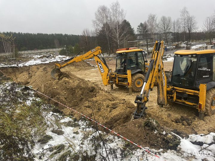 Услуги экскаватора погрузчика jcb